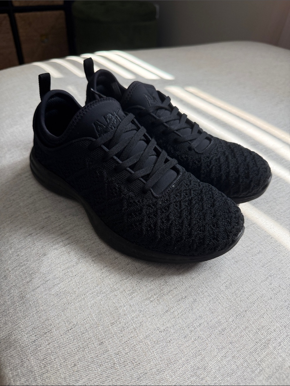 APL Women's Black Knit Athletic Sneakers